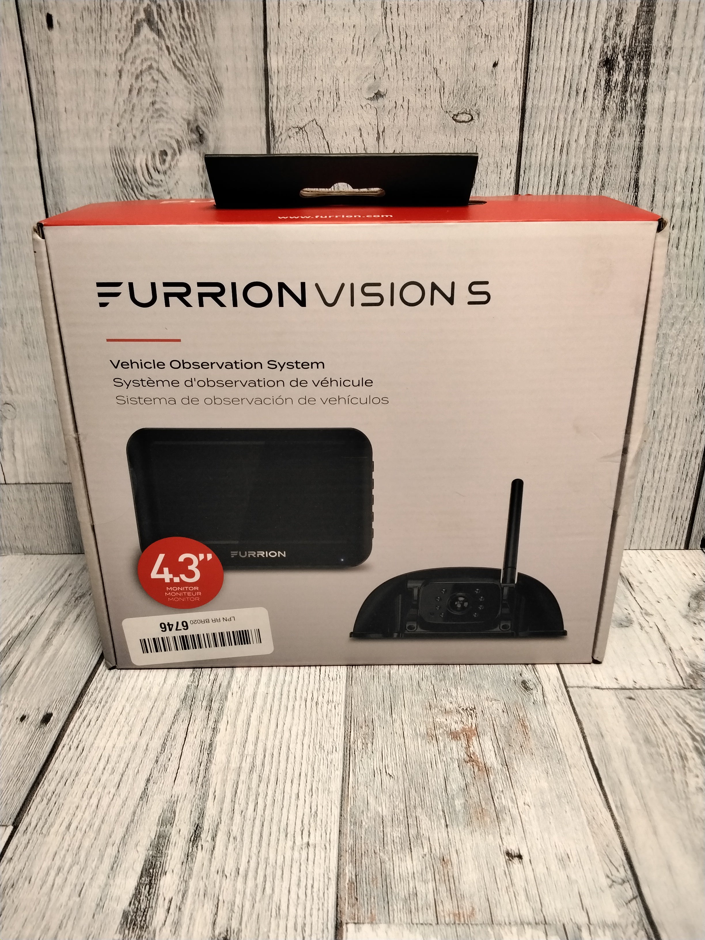 Furrion Vision S 4.3 Inch Wireless RV Backup System with 1 Rear Sharkfin Camera (7896729518318)